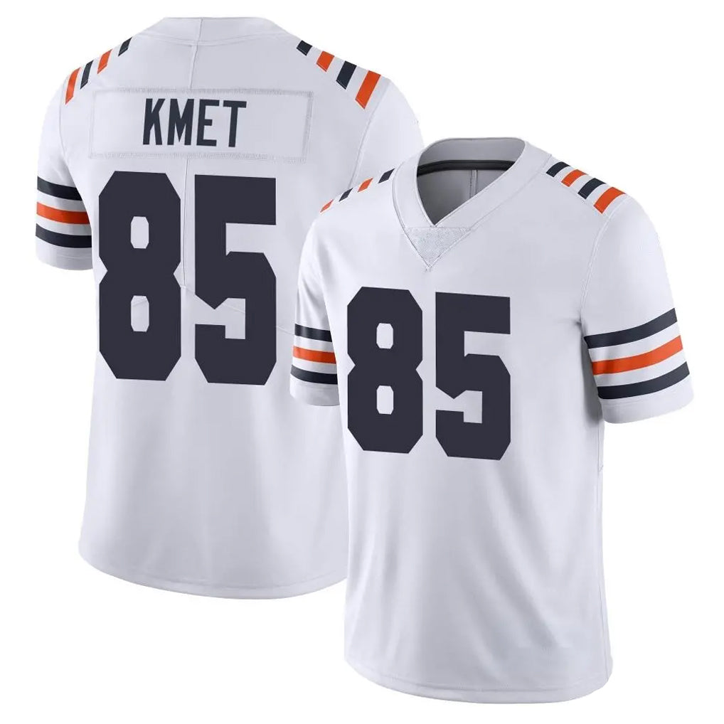 C.Bears #85 Cole Kmet Player White Classic Vapor Limited Home Game Ndoa Stitched Jerseys