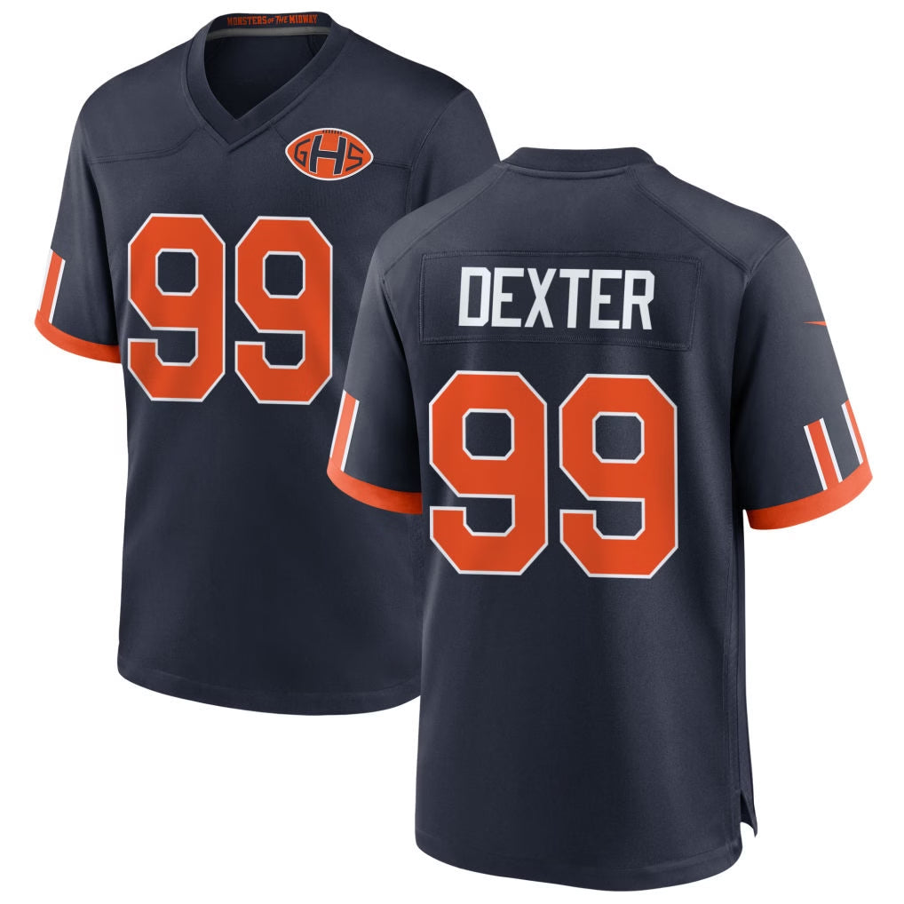 C.Bears #99 Gervon Dexter Sr Player Navy 2026 Rivalries Collection Home Game Ndoa Stitched Jerseys