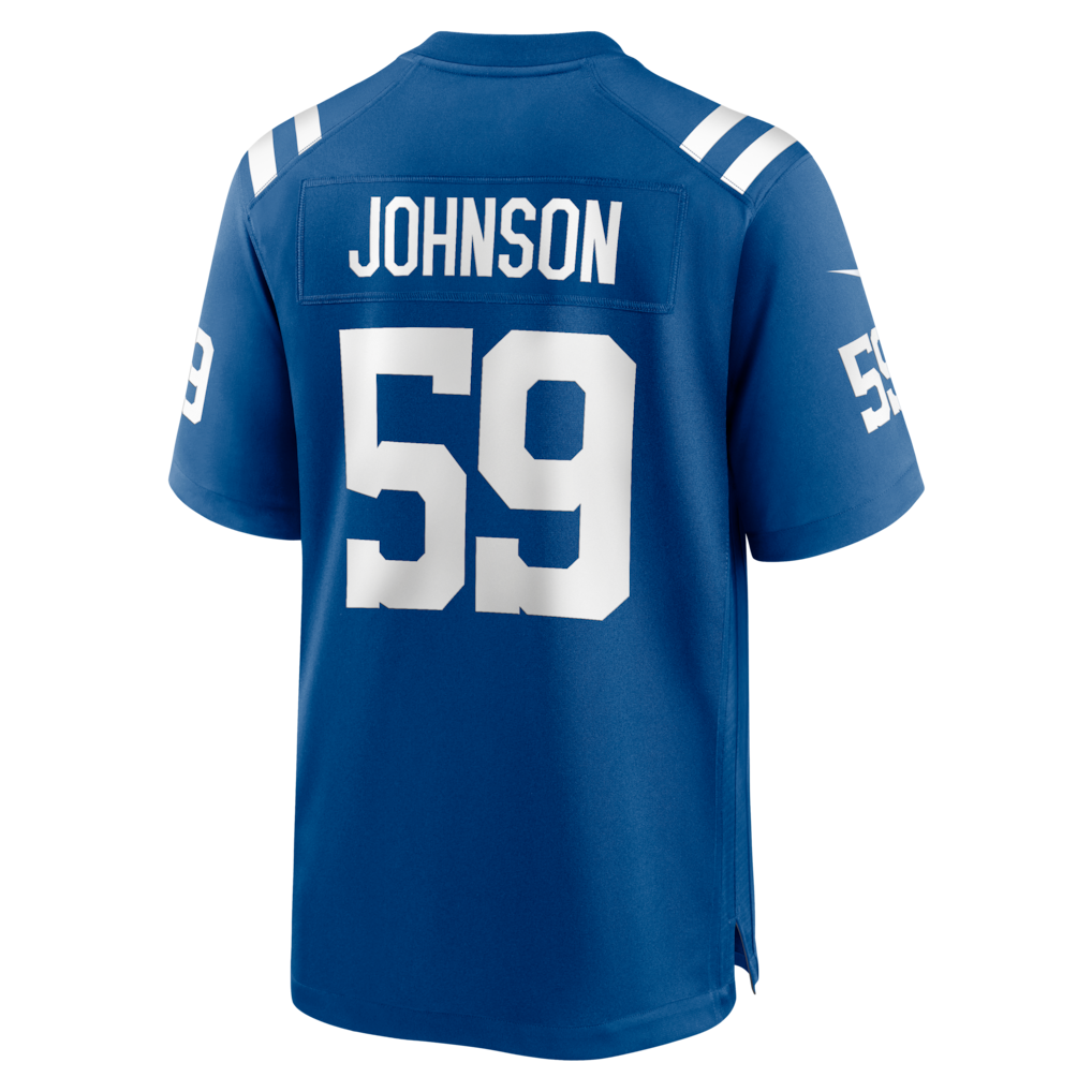 Ndoa IN.Colts #59 Buddy Johnson Royal Team Game Jersey