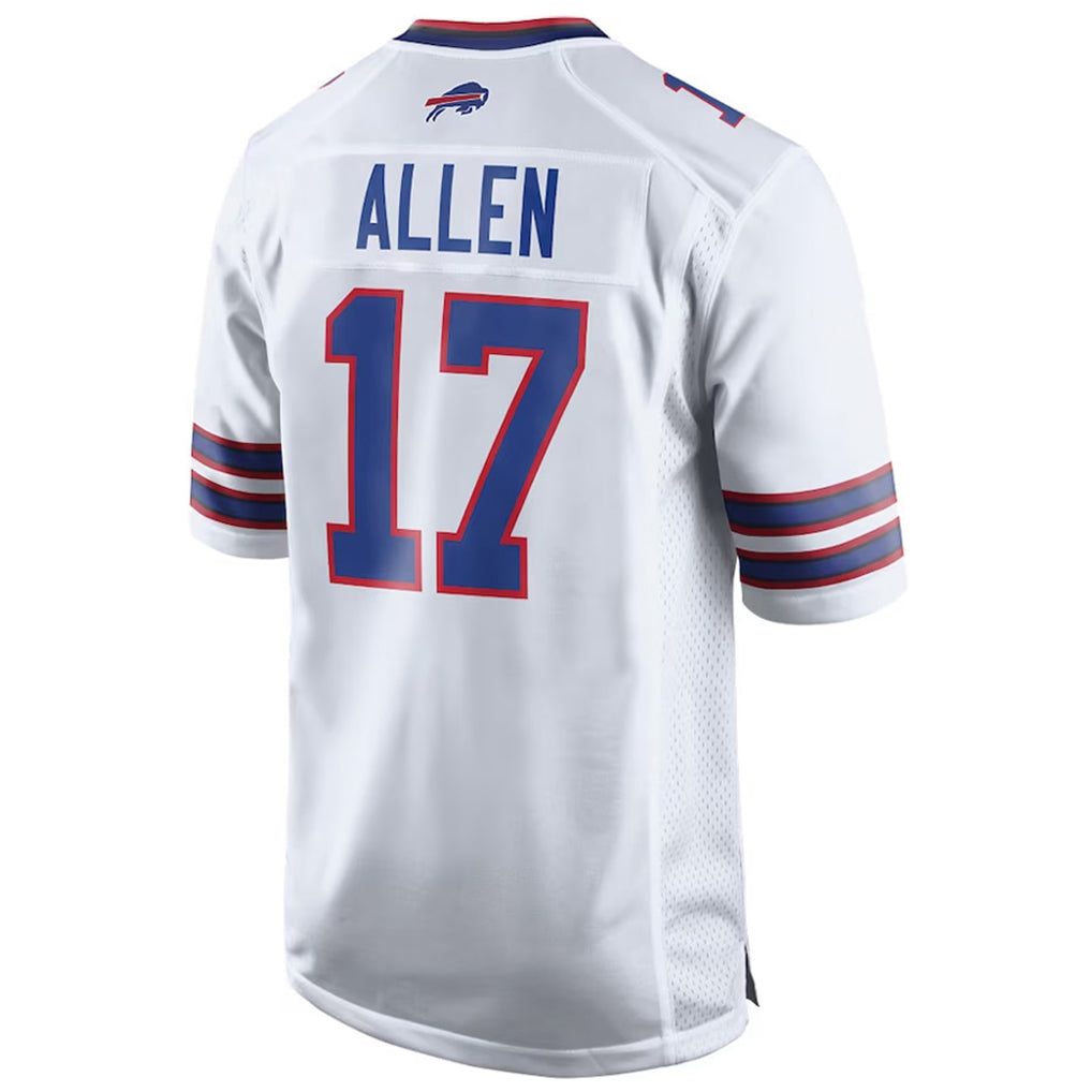 B.Bills #17 Josh Allen Player White Game Ndoa Stitched Jerseys
