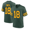 GB.Packers #18 Jonnu Smith Player Green Alternate Home Game Ndoa Stitched Jerseys