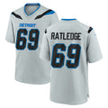 D.Lions #69 Tate Ratledge Player Silver 2026 Rivalries Collection Home Game Ndoa Stitched Jerseys