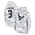 H.Texans #3 Kamari Lassiter Player Arctic Camo Salute to Service Hoodies Limited Game Ndoa Stitched Jerseys