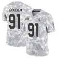 A.Cardinals #91 L.J. Collier Player Camo Salute to Service Limited Ndoa Stitched Jerseys