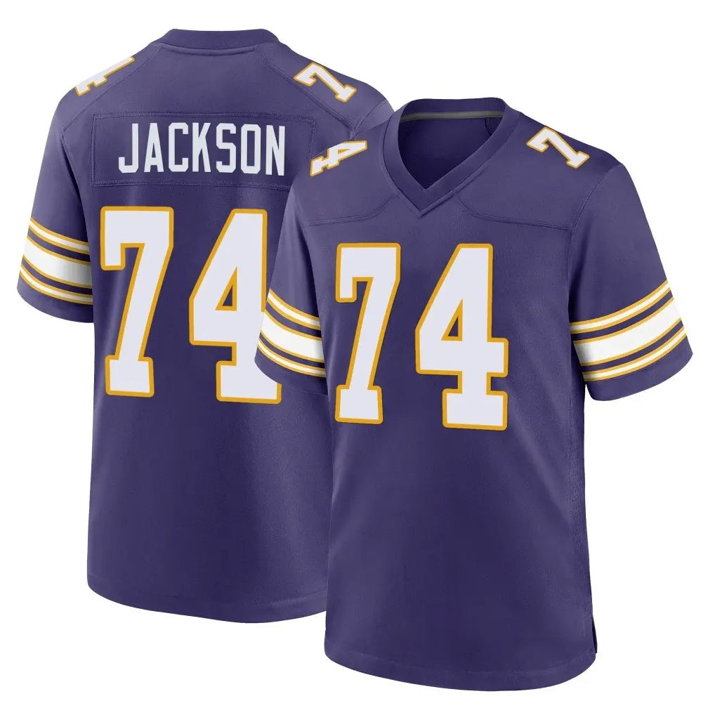 MN.Vikings #74 Donovan Jackson Player Purple Classic Home Game Ndoa Stitched Jerseys
