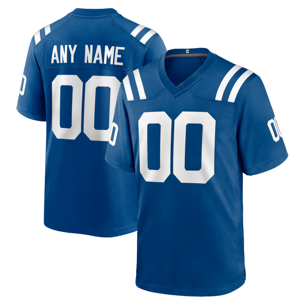 Custom IN.Colts Royal Home Game Any Name & Numbers Ndoa Stitched Jerseys