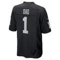 Ndoa LV.Raiders #1 Dad Black Game Jersey