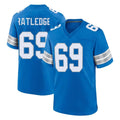 D.Lions #69 Tate Ratledge Player Blue Alternate Home Game Ndoa Stitched Jerseys