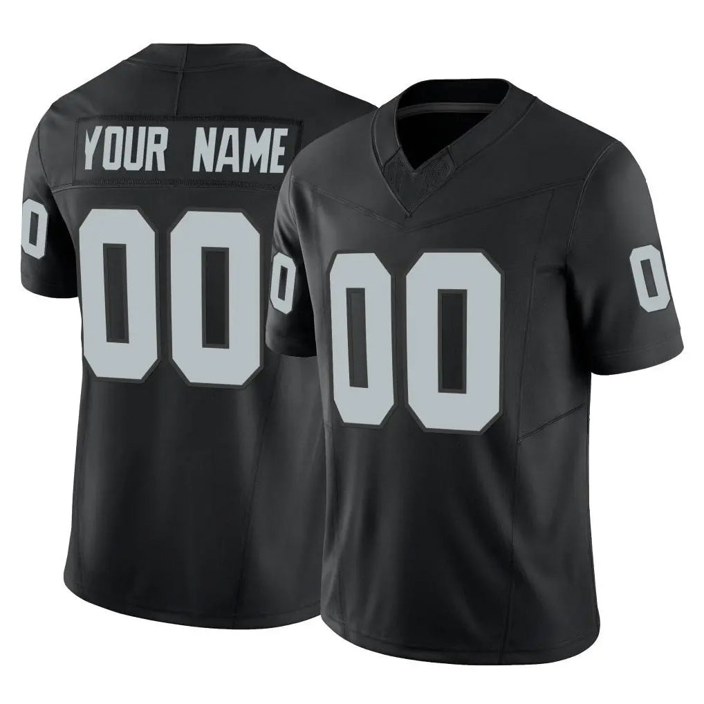 Custom LV.Raiders Black Limited Vapor F.U.S.E. Home Game Any Name & Numbers Ndoa Stitched Jerseys