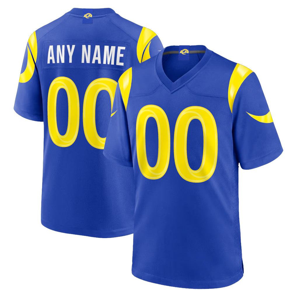 Custom LA.Rams Royal Limited Home Game Any Name & Numbers Ndoa Stitched Jerseys