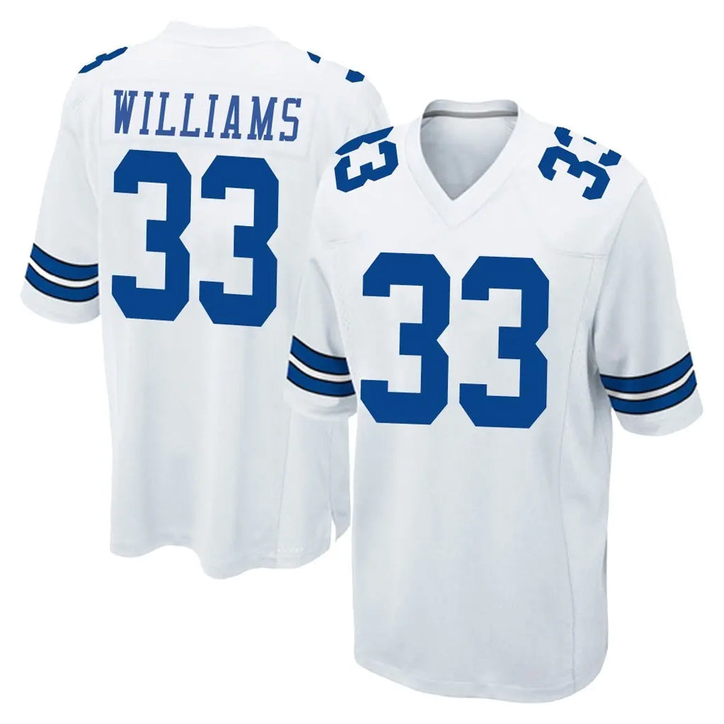 D.Cowboys #33 Javonte Williams Player White Home Game Ndoa Stitched Jerseys