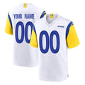 Custom LA.Rams White Home Game Any Name & Numbers Ndoa Stitched Jerseys