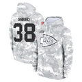 KC.Chiefs #38 L'Jarius Sneed Player Arctic Camo Salute to Service Hoodies Limited Game Stitched Jerseys