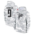 A.Falcons #9 Michael Penix Jr. Player Arctic Camo Salute to Service Limited Hoodie Ndoa Stitched Jerseys
