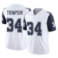 D.Cowboys #34 Jalen Thompson Player White-Navy Limited Vapor F.U.S.E. Home Game Ndoa Stitched Jerseys