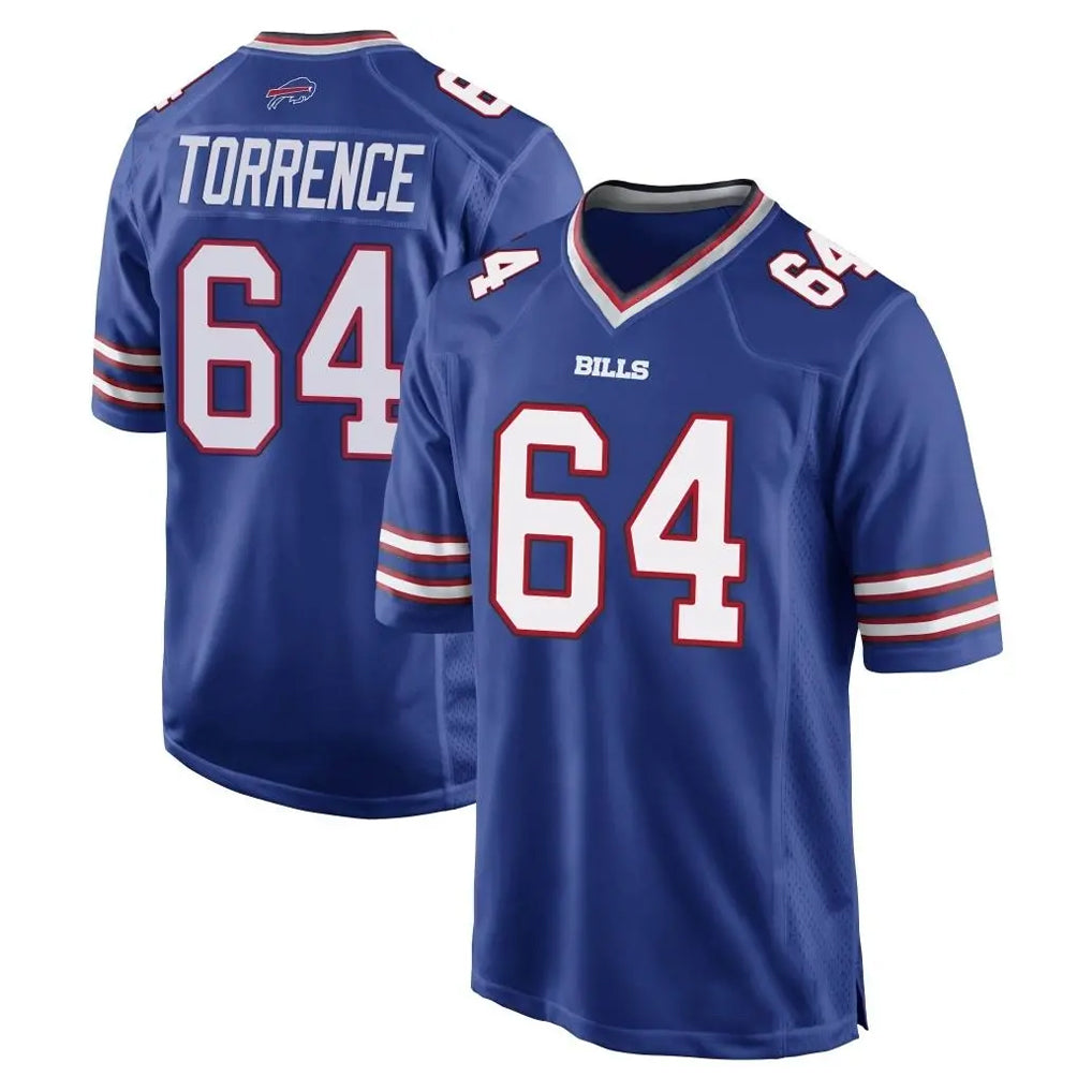B.Bills #64 O'Cyrus Torrence Player Royal Home Game Ndoa Stitched Jerseys