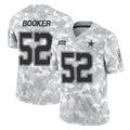 D.Cowboys #52 Tyler Booker Player Arctic Camo Salute to Service Limited Home Game Ndoa Stitched Jerseys