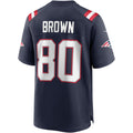 Ndoa NE.Patriots #80 Troy Brown Navy Game Retired Player Jersey