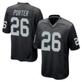 LV.Raiders #26 Darien Porter Player Black Home Game Stitched Jerseys