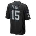 Ndoa LV.Raiders #15 Kenny Pickett Black Team Game Jersey