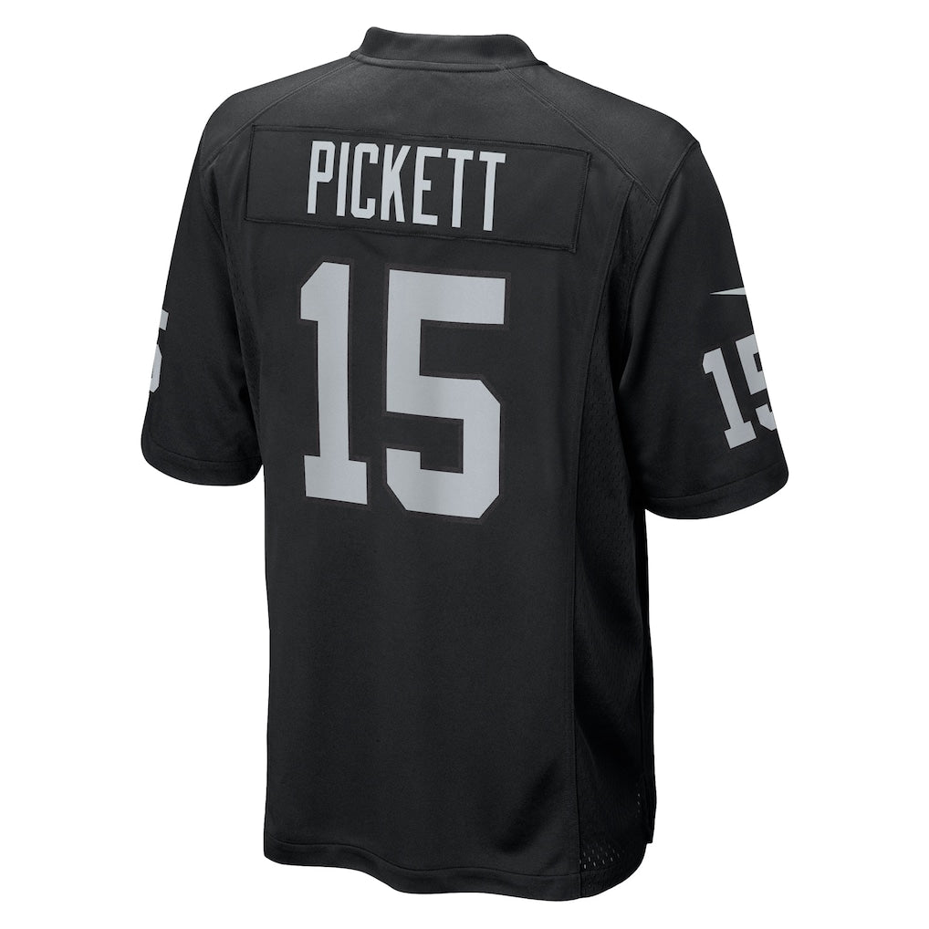 Ndoa LV.Raiders #15 Kenny Pickett Black Team Game Jersey