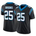 C.Panthers #25 Jonathon Brooks Player Black Vapor F.U.S.E. Limited Home Game Ndoa Stitched Jerseys