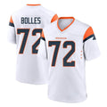D.Broncos #72 Garett Bolles Player White Home Game Ndoa Stitched Jerseys