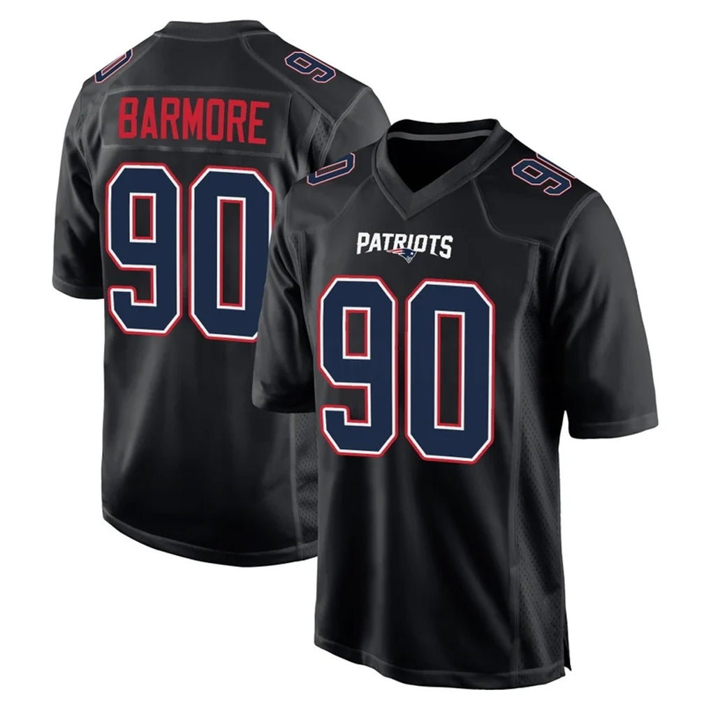 NE.Patriots #90 Christian Barmore Player Carbon Fashion Limited Home Game Ndoa Stitched Jerseys