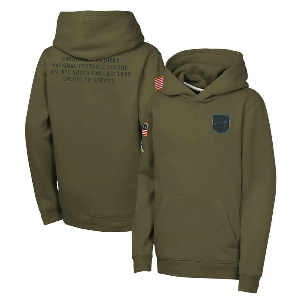 C.Panthers ## Panthers Blank Player Olive Salute to Service Hoodies Game Ndoa Stitched Jerseys