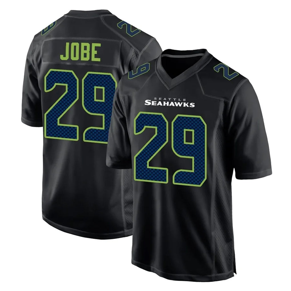 S.Seahawks #29 Josh Jobe Player Black Limited Fashion Home Game Ndoa Stitched Jerseys