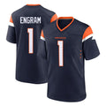 D.Broncos #1 Evan Engram Player Navy Home Game Ndoa Stitched Jerseys