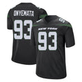 NY.Jets #93 David Onyemata Player Stealth Black Home Game Ndoa Stitched Jerseys