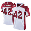 A.Cardinals #42 Dadrion Taylor-Demerson Player White Vapor Limited Home Game Ndoa Stitched Jerseys