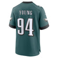 Ndoa P.Eagles #94 Byron Young Midnight Green Team Game Jersey