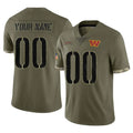 Custom W.Commanders Olive Salute To Service Limited Home Game Any Name & Numbers Ndoa Stitched Jerseys