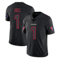 H.Texans #1 Tank Dell Player Black Impact Limited Game Ndoa Stitched Jerseys