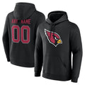 Custom A.Cardinals Black Salute to Service Pullover Hoodies Any Name & Numbers Ndoa Stitched Jerseys