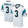 C.Panthers #3 Princely Umanmielen Player White Game Ndoa Stitched Jerseys