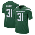 NY.Jets #31 David Bailey Player Green Home Game Ndoa Stitched Jerseys