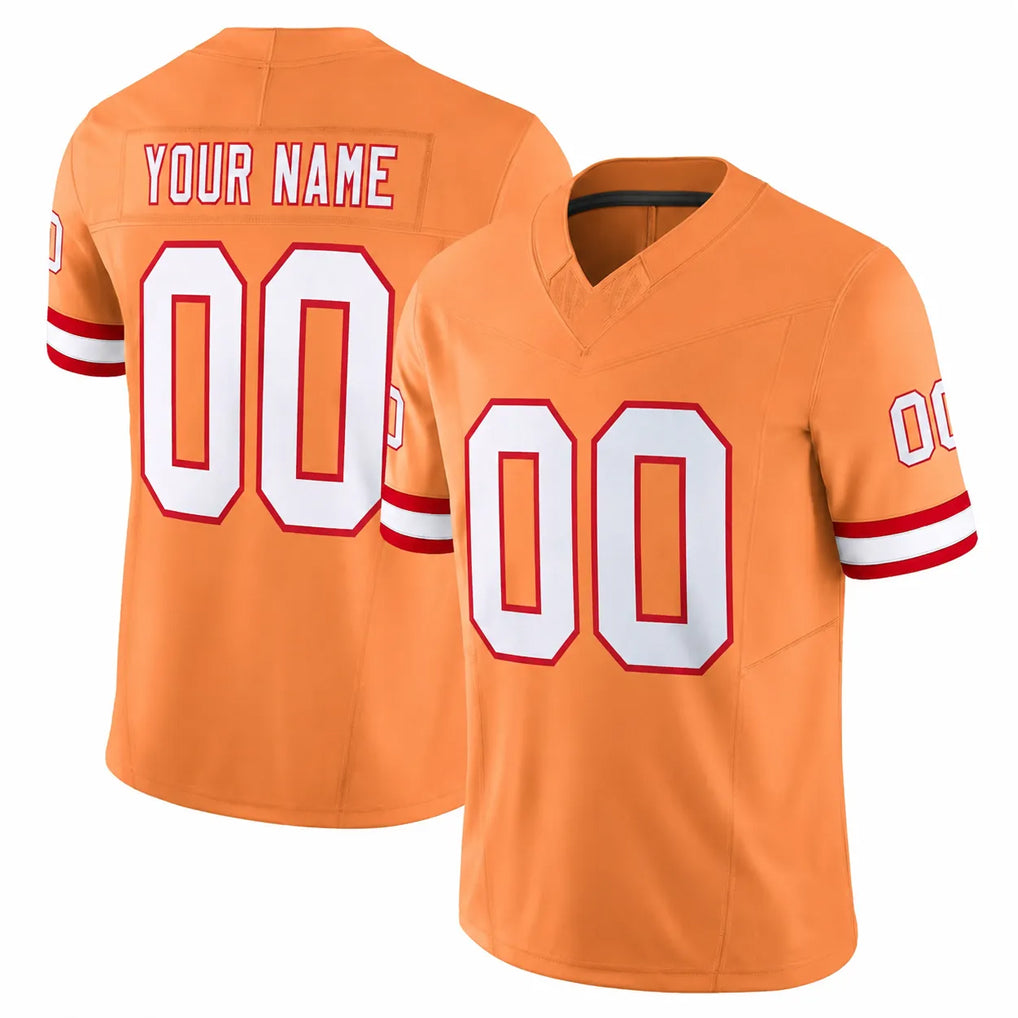 Custom TB.Buccaneers Orange Limited Vapor F.U.S.E. Home Game Any Name & Numbers Ndoa Stitched Jerseys