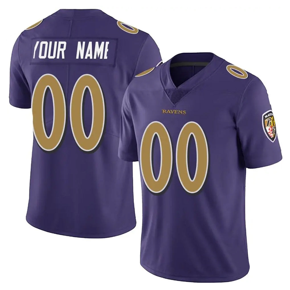 Custom B.Ravens Purple Color Vapor Untouchable Limited Any Name & Numbers Ndoa Stitched Jerseys