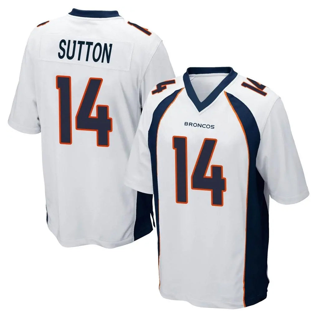 D.Broncos #14 Courtland Sutton Player White Game Ndoa Stitched Jerseys
