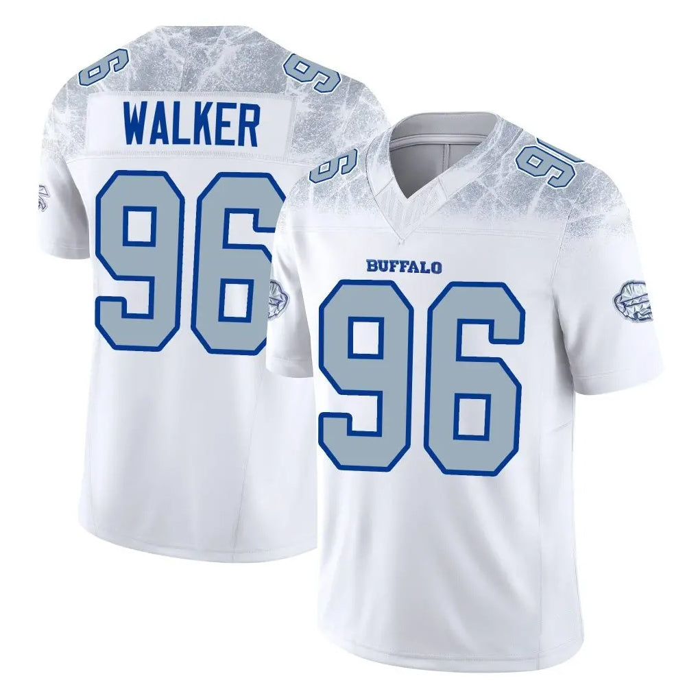 B.Bills #96 Deone Walker Player White Rivalries Collection Limited Game Ndoa Stitched Jerseys