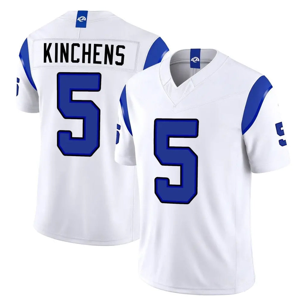 LA.Rams #5 Kamren Kinchens Player White Limited Fearsome Vapor F.U.S.E. Home Game Ndoa Stitched Jerseys