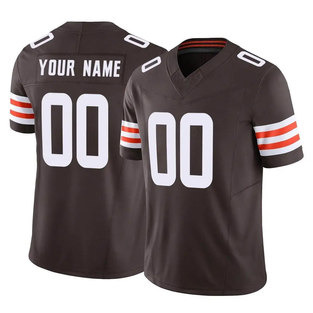 Custom C.Browns Brown Vapor F.U.S.E. Limited Home Game Any Name & Numbers Ndoa Stitched Jerseys
