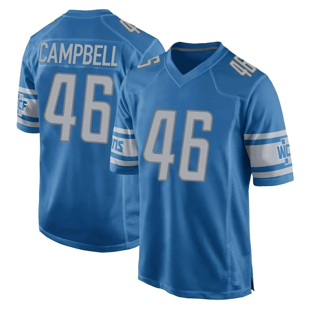 D.Lions #46 Jack Campbell Player Blue Home Game Ndoa Stitched Jerseys