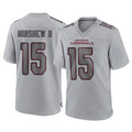 A.Cardinals #15 Gardner Minshew II Player Gray Atmosphere Fashion Home Game Ndoa Stitched Jerseys