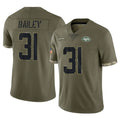 NY.Jets #31 David Bailey Player Olive Salute To Service Limited Ndoa Stitched Jerseys