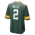 Ndoa GB.Packers #2 Malik Willis Green Game Jersey