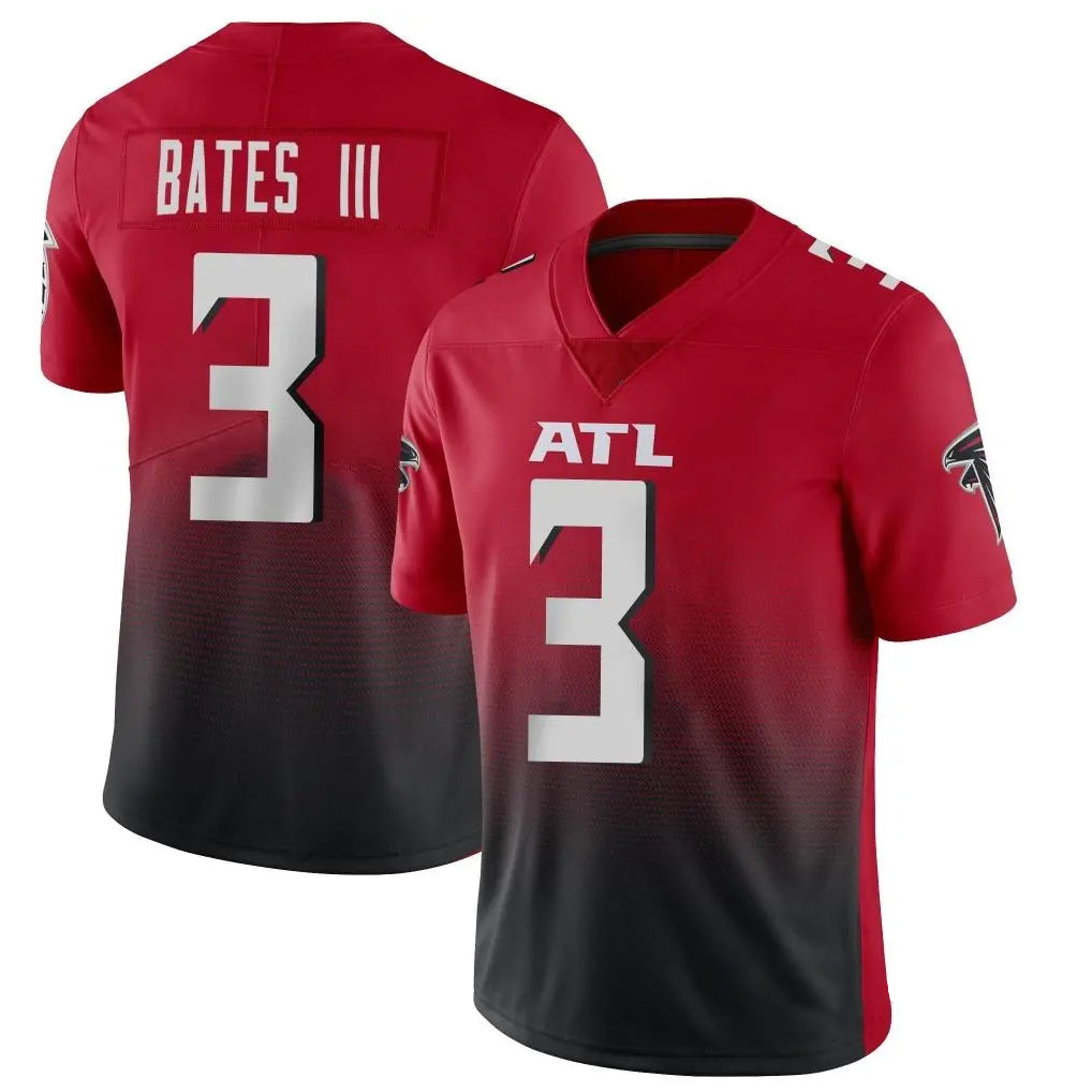 A.Falcons #3 Jessie Bates III Player Red Vapor Untouchable Limited Home Game Ndoa Stitched Jerseys